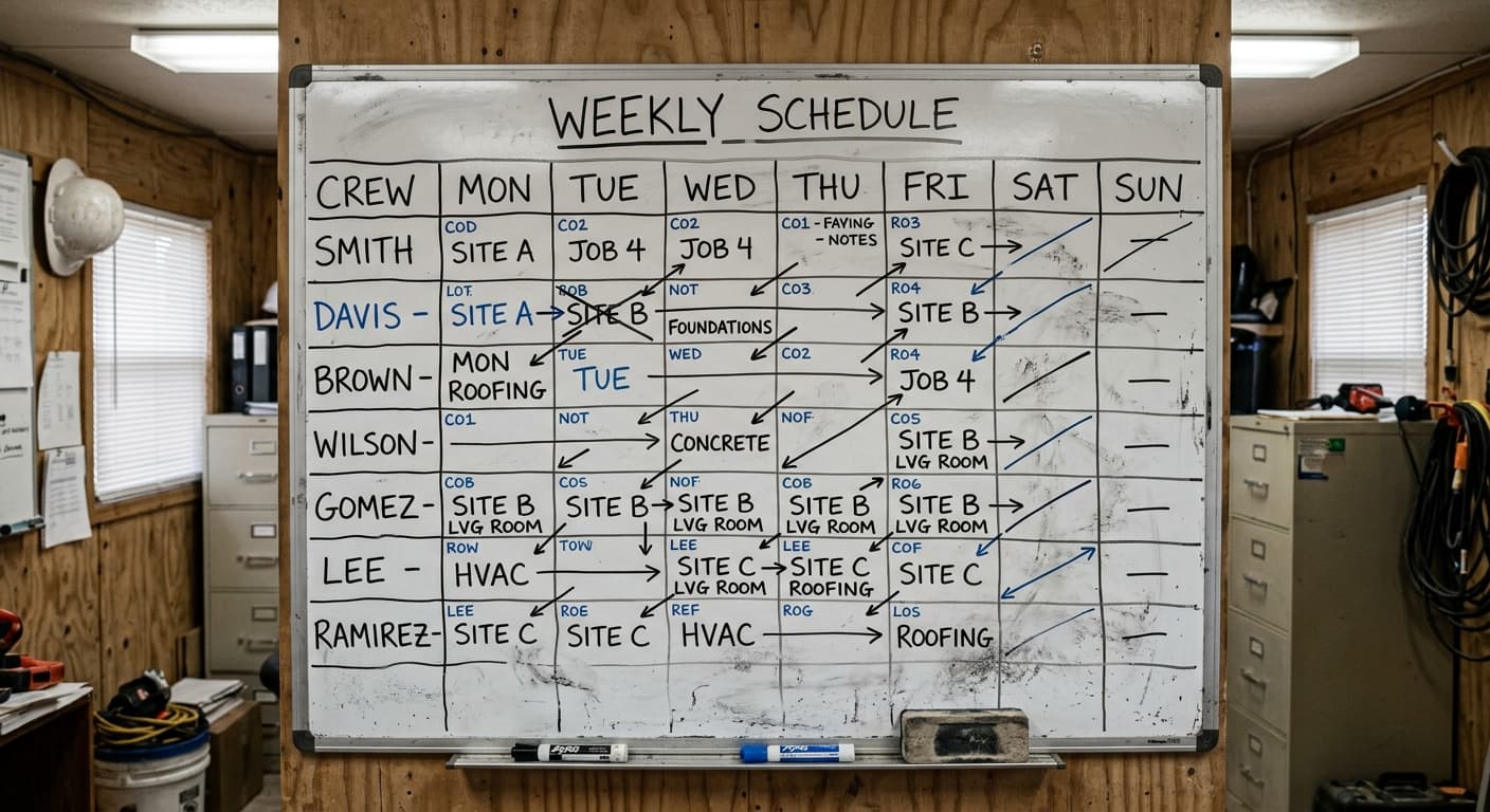 Scheduling Crews Across Multiple Job Sites Without the Chaos